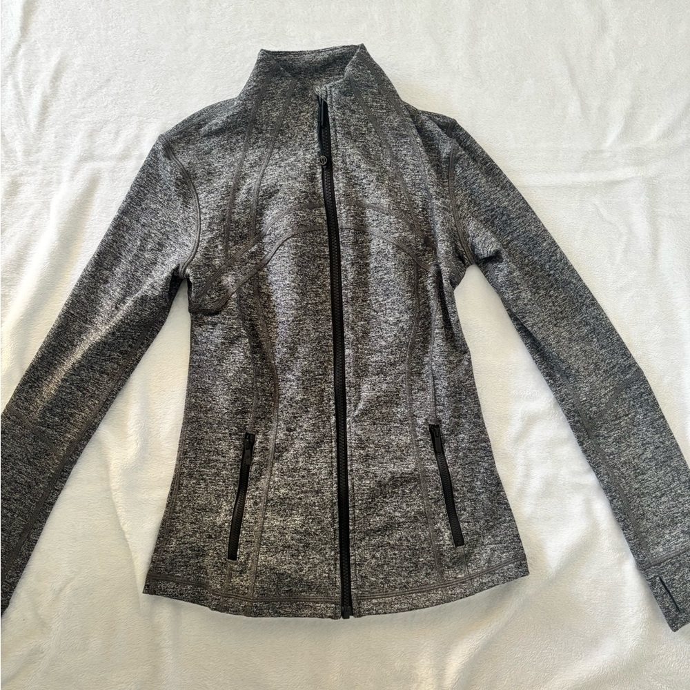 Women's Gray Zip-Up Jacket
